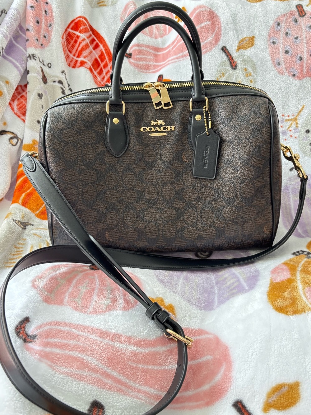 COACH Rowan Large Satchel Bag In Signature Canvas
